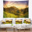 Tapisserie de riz en polyester sur terraced avec accessoires suspendus inclus-28490697