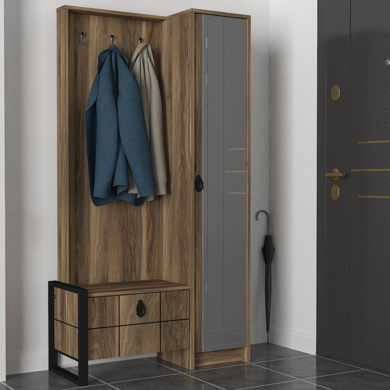 Portemanteau avec rangement pour chaussures Iarpulf