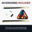 Hathaway Excalibur 7ft Pool Table for Game Room – Billiard Table with Sturdy X-Pattern Base, Drop Pockets & Leg Levelers – Includes Cues, Pool Balls, Chalk, Triangle & Brush – Driftwood Finish