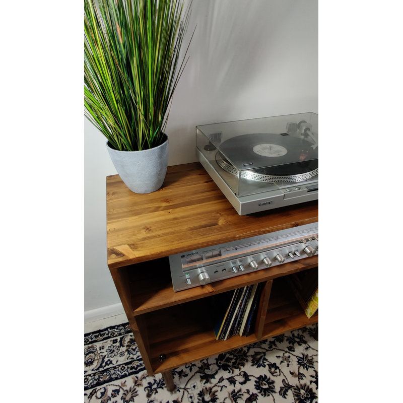Solid Wood 70cm H Media Cabinet, 70cm H x 80cm W x 40cm D