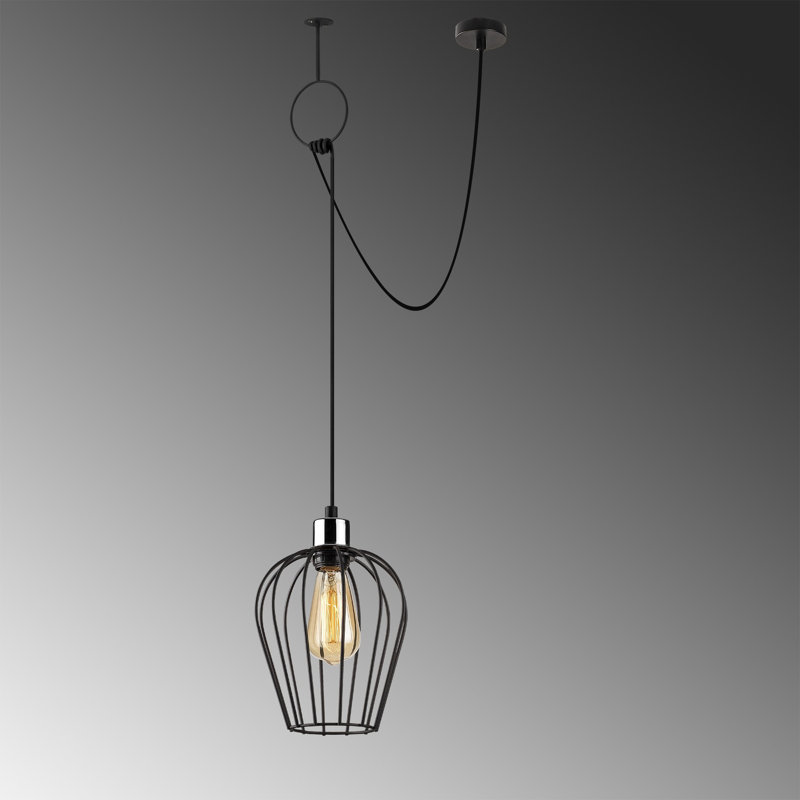 Luminaire suspendu géométrique à 1 lumière Folkeste