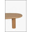 Table basse de 51 po avec bords arrondis, finition en bois naturel pour un design minimaliste moderne-534142763