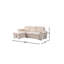 Canapé-lit modulaire réversible en velours Latitude Run® Shabby Elegance