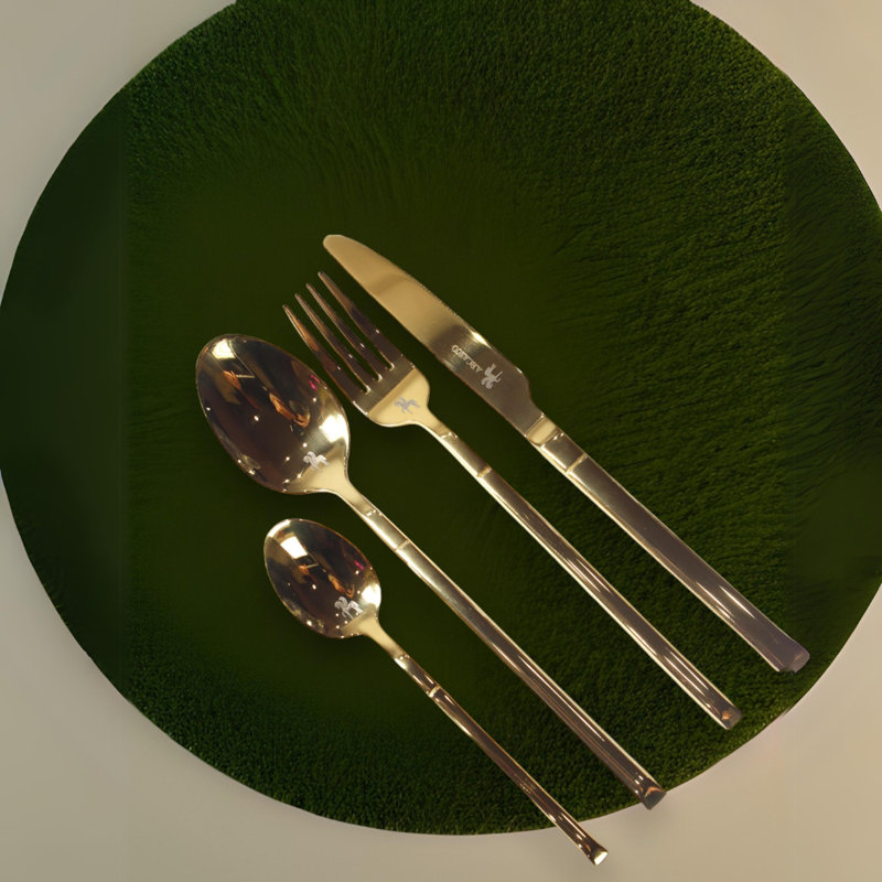 Arcaico Flatware Set - Service for 6, Gold