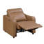 Ensemble de canapé inclinable électrique moderne 3 pièces brun