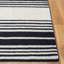 Tapis rayé en laine et coton touffeté à la main Hanchett-1070292626