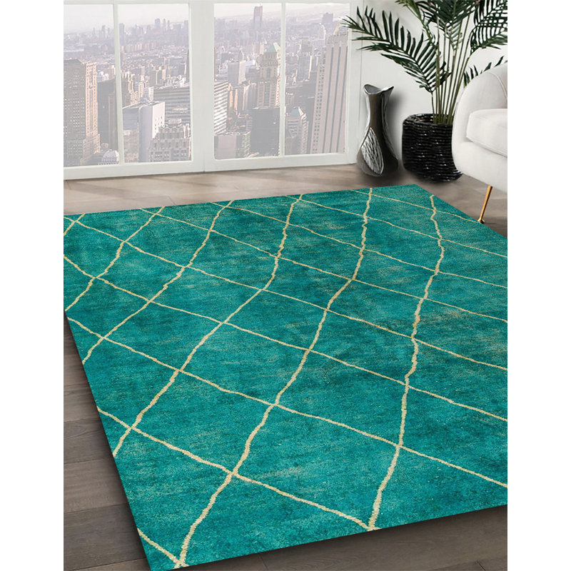 Abstract Indoor Rug, Square 6'
