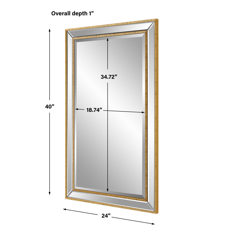 Miroir Middlesbrough, Doré/argent
