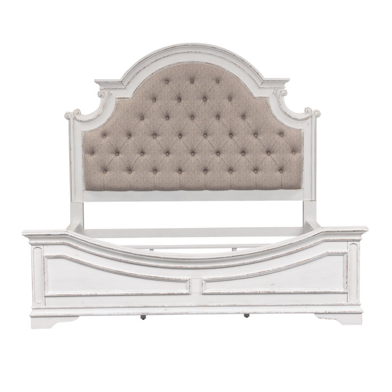 Colchester Upholstered Standard Bed, King, Off White