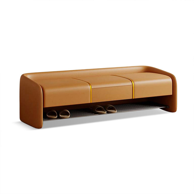 Banc rembourré orange, Orange