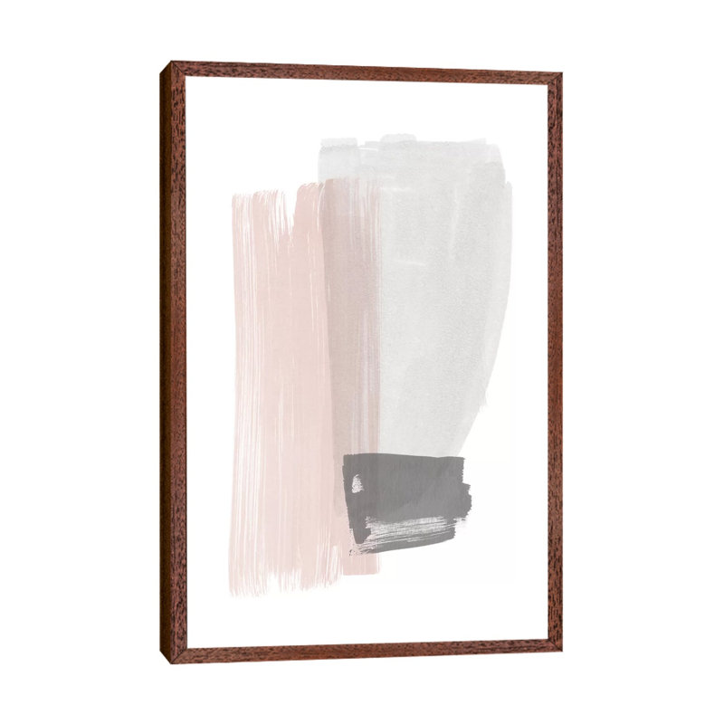 Brush Strokes I by Nouveau Prints - Painting on Canvas, Classic Wood Framed Canvas, 66.04cm H x 45.72cm W x 3.81cm D