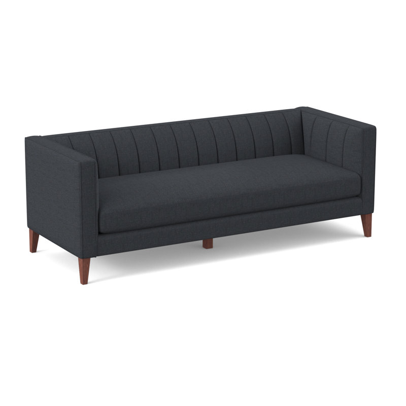 Canapé Provo, Chenille navale céleste, H 31 po x l 90 po x P 34 po