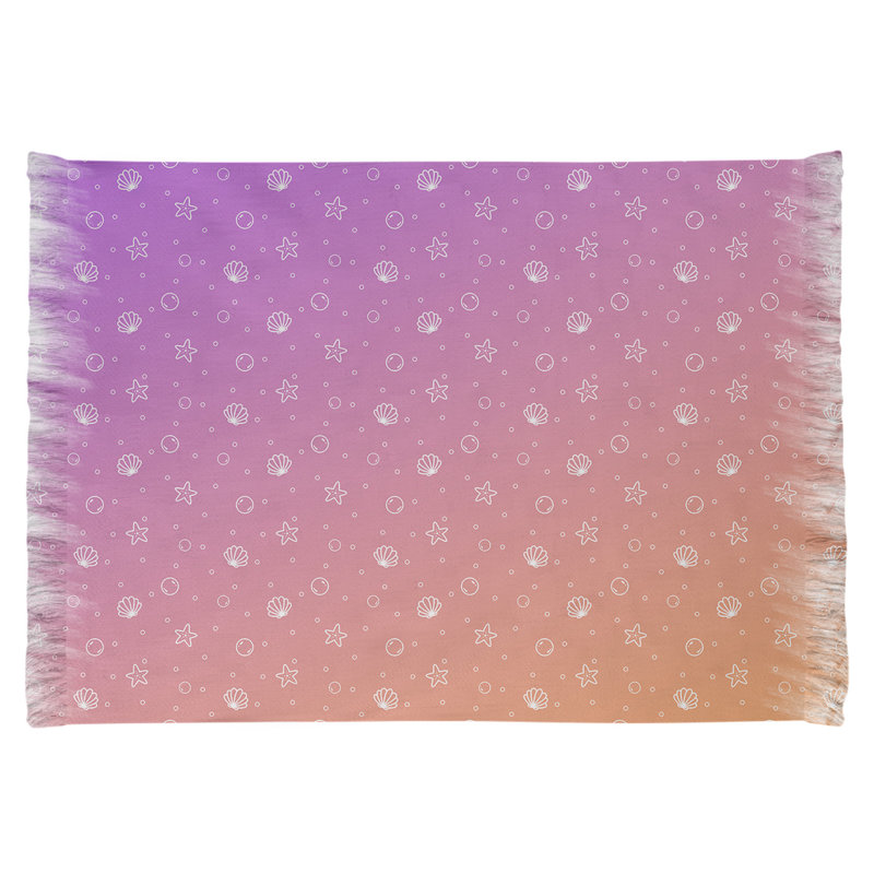 Tapis de zone rose/orange coquillage Mcguigan, Non