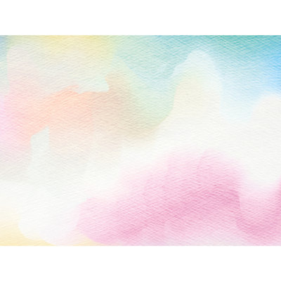 Papier peint adhésif à l'aquarelle Mr. Kate, rose et bleu