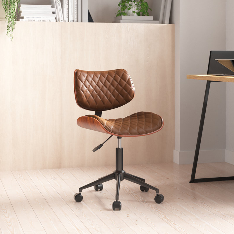 Chaise de bureau Flara, Brun