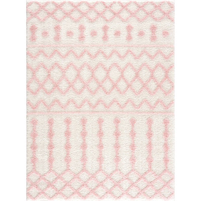 Carnegia Moroccan Pink/Beige Area Rug