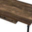 Table d'écriture avec placage de bureau rectangulaire à 3 niveaux à 3 tiroirs