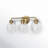 Byrne 3-Light Steel Vanity Light with Seeded Glass Shades-416983115