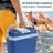Ivation 25 Quarts Handheld Cooler in Blue