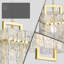 Luminaire suspendu en verre Luxury Water Ripple
