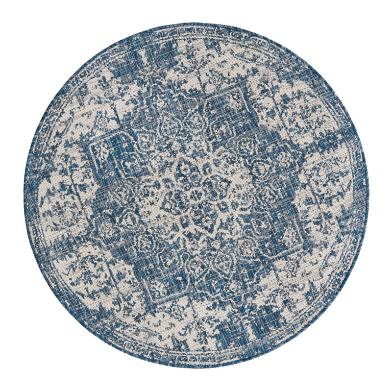 Jill Zarin Dubai Indoor/Outdoor Rug, Round 4'1"