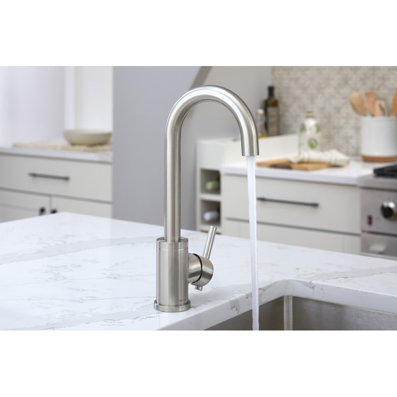 Parma Single Handle Bar Faucet, Stainless Steel