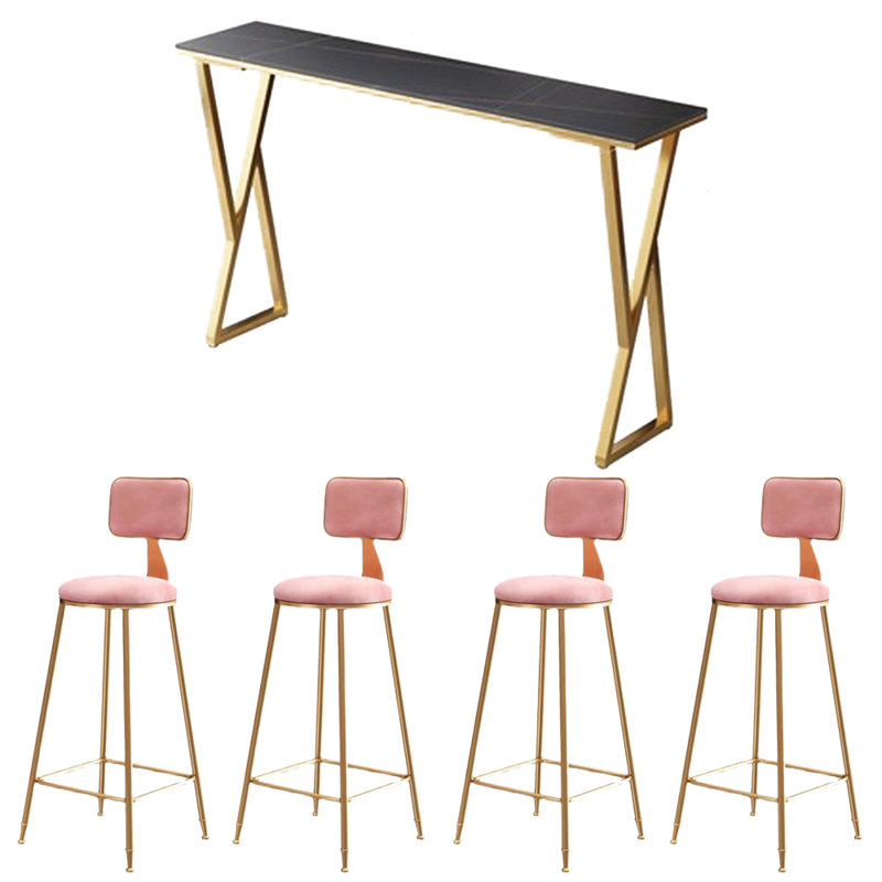 Dorr, Black, 5, Pink/Gold