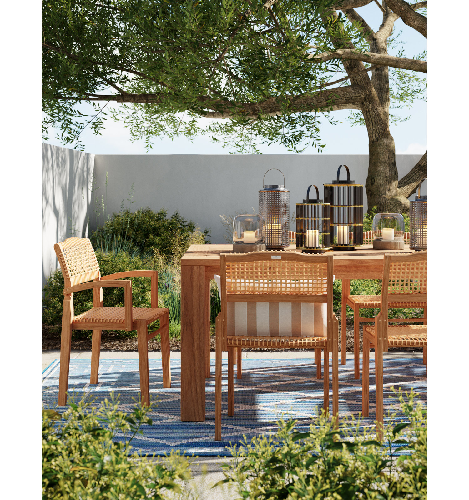 2-Piece Iron Lantern Set