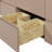   Setsuko 61 Inch Wall-Mounted Single Rectangle Sink Bathroom Vanity with Pure White Quartz Countertop 1.5 Inch in Mocha-590156734-590156735