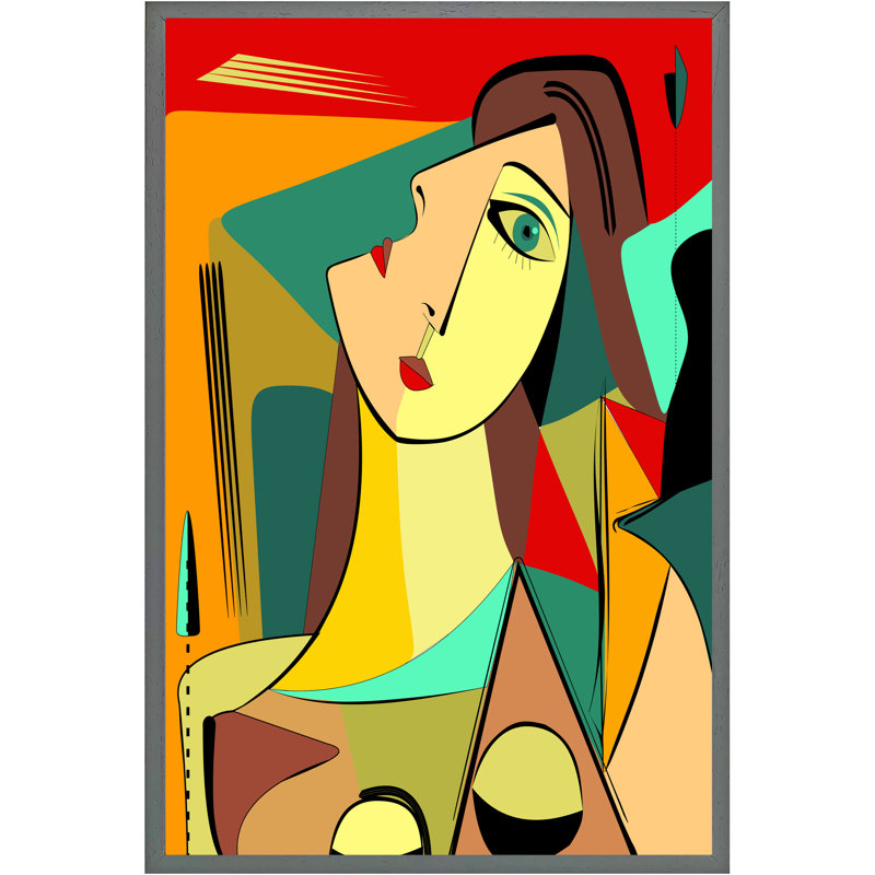 Arvo Single Picture Frame Print, 114cm H x 76cm W x 4cm D, Grey Framed