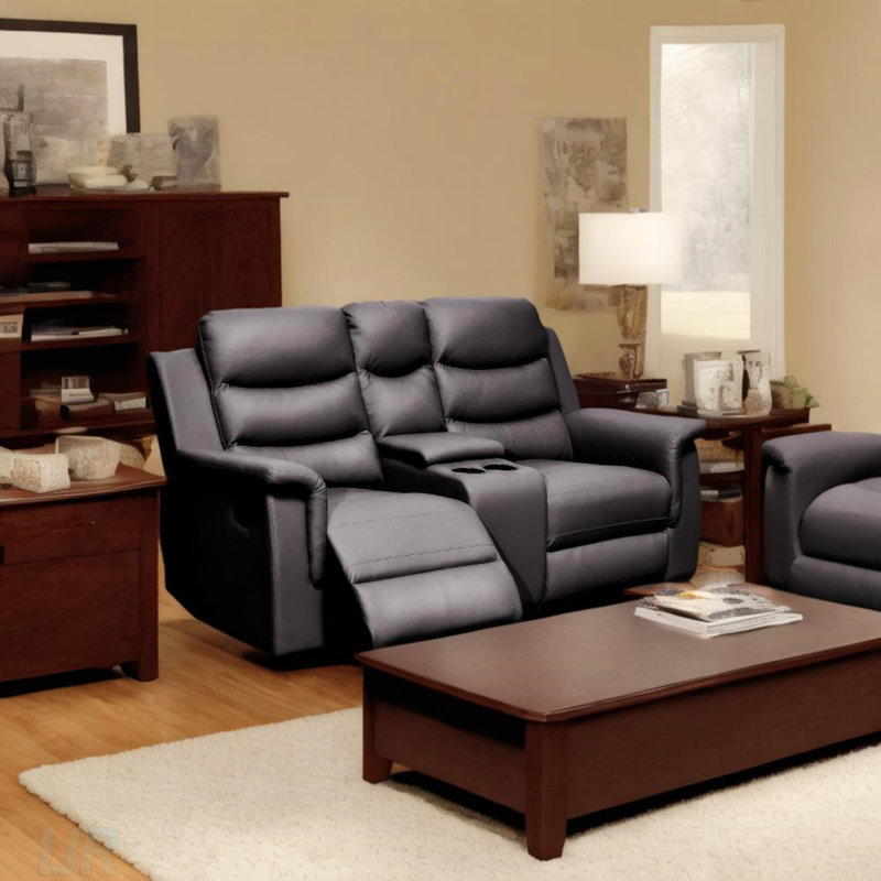 Causeuse inclinable avec console centrale, housses de canapé extensibles pour fauteuil inclinable à 2 places, durable et facile à installer