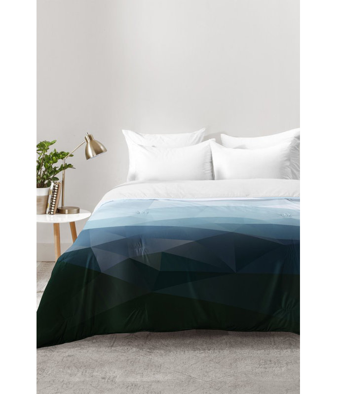 Three of the Possessed Polyester Geometric Shapes Comforter Set, Full/Queen Comforter + 2 Standard Shams