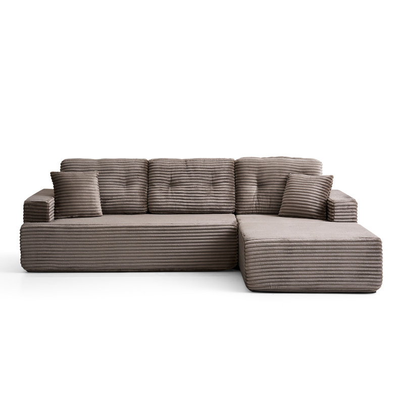 Canapé modulaire en L 4 po