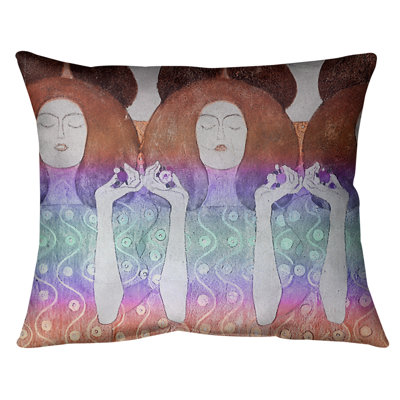 Coussin lombaire de mariés anges