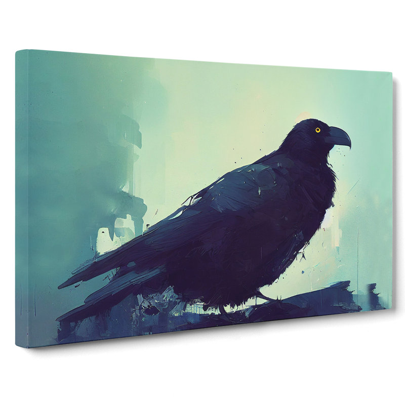 Raven Bird - Wrapped Canvas