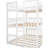 Metal Bunk Bed Set With Trundle, Contemporary Style, Iron Frame-1971855930