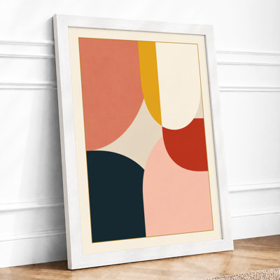 Organic Forms Mid-Century - Framed Print