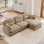 Canapé modulaire modulaire en forme de L avec repose-pieds, tissu chenille de qualité supérieure, dossier capitonné, conception ergonomique-1086400596