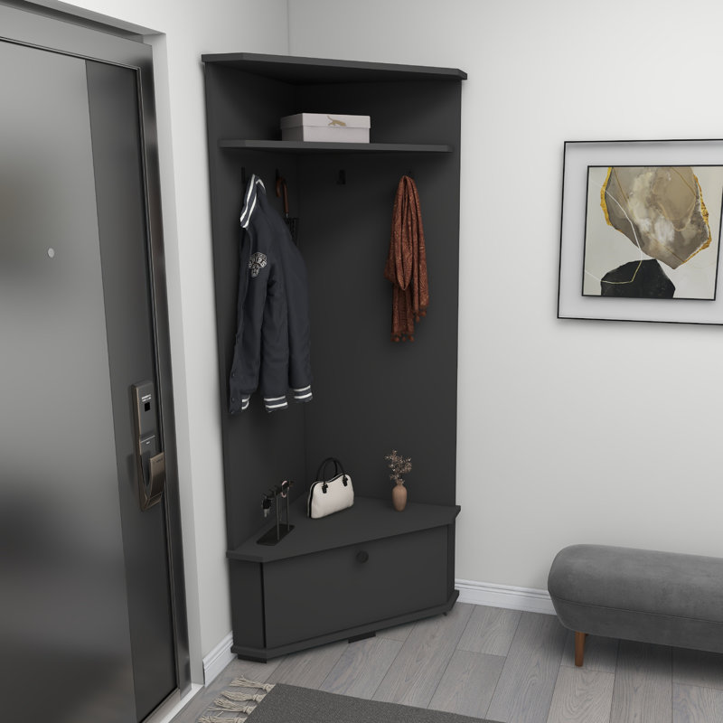 Shoe Storage Hall Tree Lacynda, Anthracite