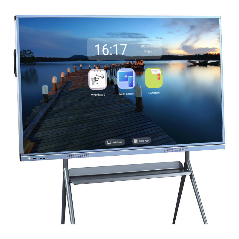 JYXCN Smart Board 4K UHD, calendrier à écran tactile interactif, double système d'exploitation et tableau blanc interactif sans fil pour salle de classe, bureau et publicité