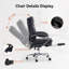 Office Desk Chairs With Foot Rest, Fully Reclining Ergonomic Executive Office Chair With Armrests, High Back Comfy Swivel Computer Chair With Wheels And Lumbar Support-1854089653