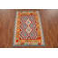 Tapis géométrique en laine Kilim