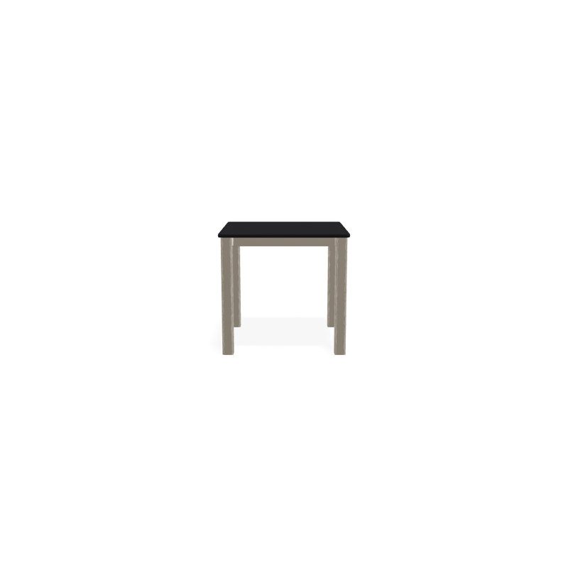 Robinett Outdoor Square Side Table, Black P70, Textured Graphite