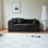 Canapé moderne en tissu de velours 2 places avec coussins - causeuse peu encombrante pour petit salon, bureau, appartement