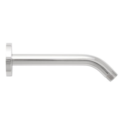 Signature Hardware 449717 8" Contemporary Shower Arm And Flange - Brushed Nickel