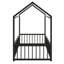 House Shaped Montessori Metal  Floor Bed Frame With Fence-1140333128-1140333141
