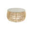 Table basse en rotin brun clair
