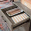 Bureau en L, finition brune
