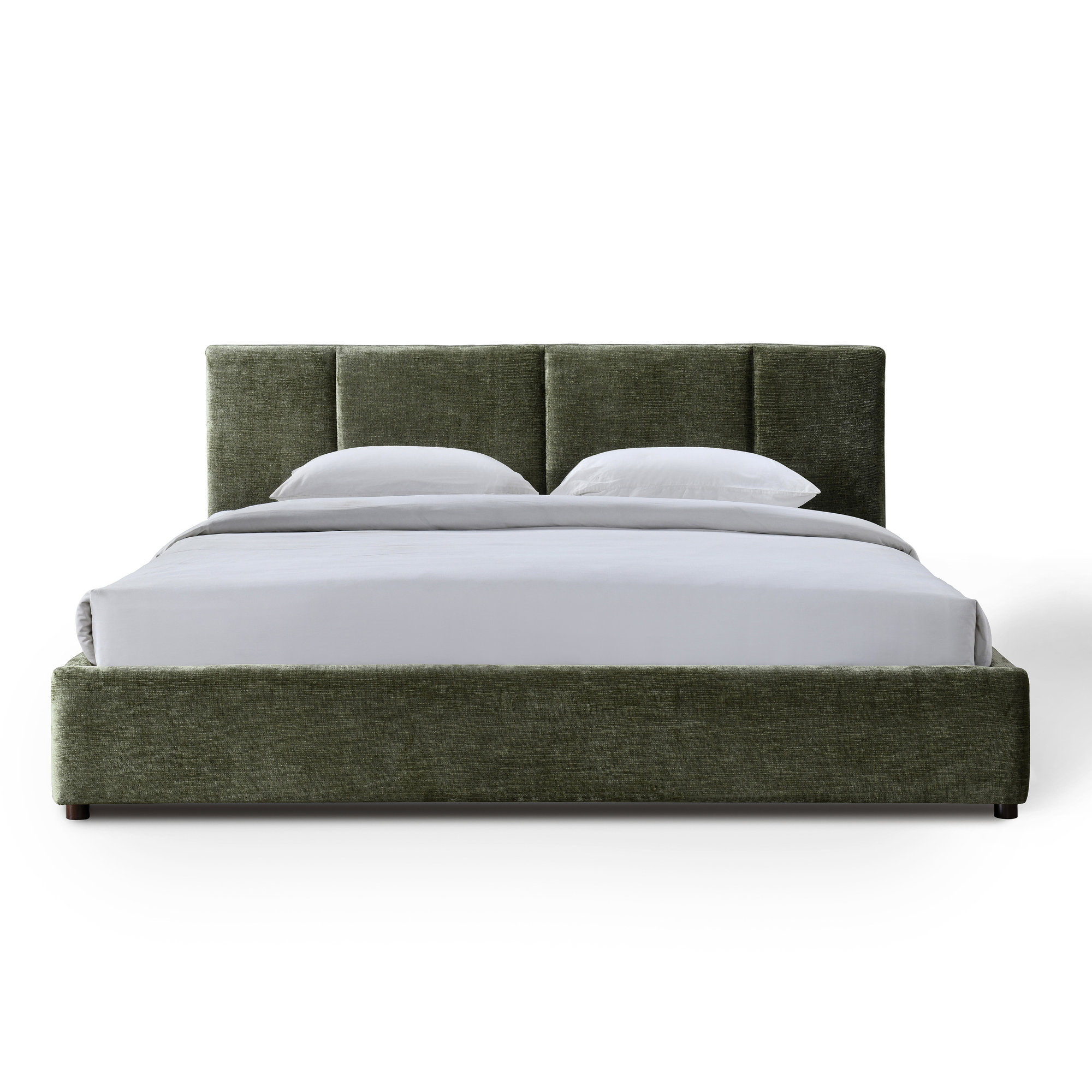 Ruthie Upholstered Bed, Moss Green, King