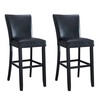 Upholstered Back Counter Height Barstool